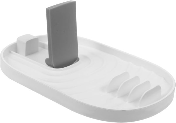 Pot Cover Holder Spatula Storage Rack Multi Functional Kitchen Gadget for Countertop Organization Easy Clean Design Space Saving for Cooking Utensils