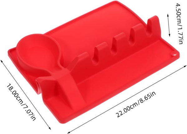 Spoon Holder for Kitchen Counter Cooking Utensil Rest for Spatulas Tongs Creative Design Convenient Utensil Storage for Easy Access - Image 2